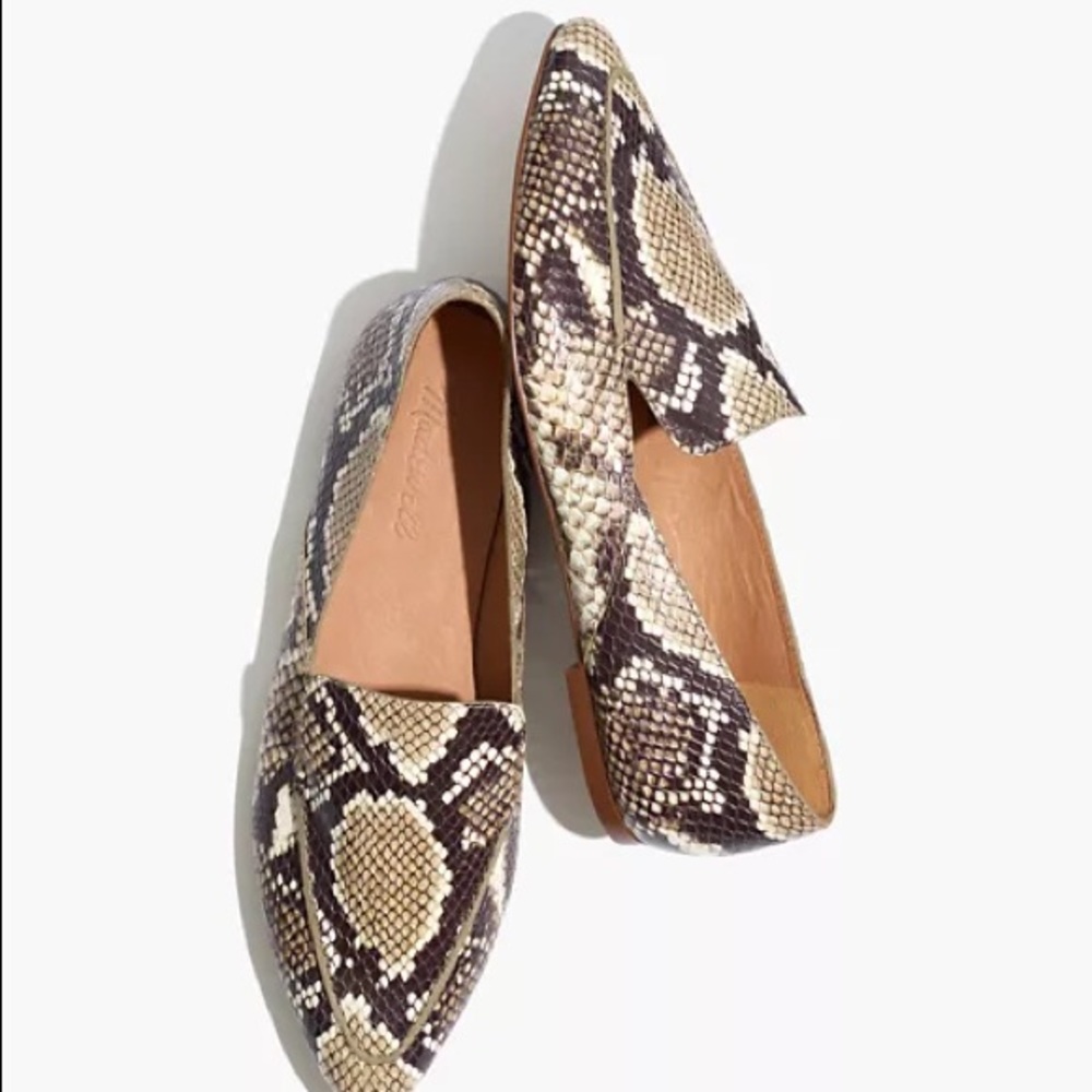 Madewell Frances skimmer loafer - snakeskin